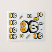 Penguin Jigzaag Puzzle Legpuzzel (Horizontaal)