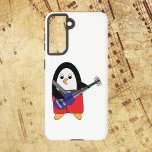 Penguin Jouer Basse Guitare Cute<br><div class="desc">Aimez-vous les cas de téléphone mignons ? Aimez-vous les pingouins ? Un adorable pingouin en short rouge joue de la basse guitare sur cette étagère téléphonique.</div>
