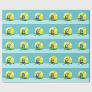 Penguin Kayaking Cadeaupapier