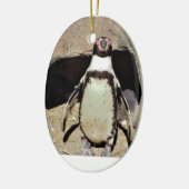 Penguin Keramisch Ornament (Links)