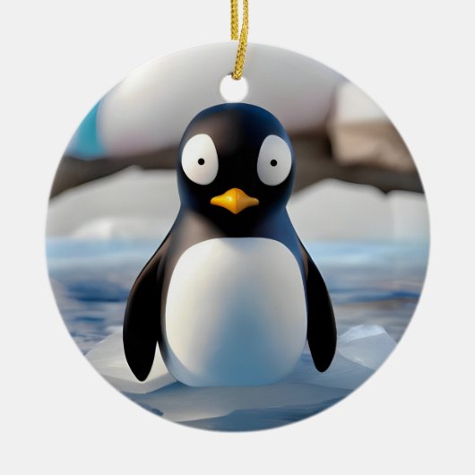 Penguin Keramisch Ornament (Voorkant)