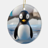 Penguin Keramisch Ornament (Links)