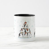 Penguin kerstboom Fun Holiday Cartoon Mok (Midden)