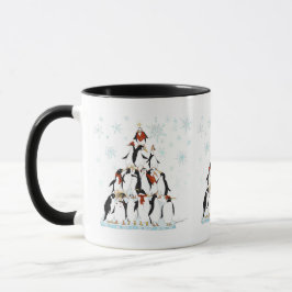Penguin kerstboom Fun Holiday Cartoon Mok