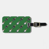 Penguin Kerstmis Bagagelabel (Voorkant horizontaal)