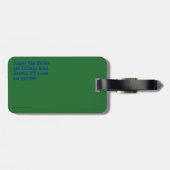 Penguin Kerstmis Bagagelabel (Achterkant horizontaal)