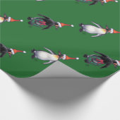 Penguin Kerstmis Cadeaupapier (Hoek)