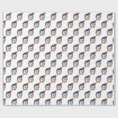 Penguin Kerstmis Cadeaupapier (Vlak)