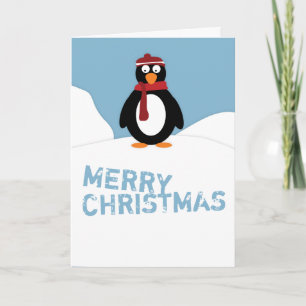 Penguin Kerstmis Feestdagen Kaart