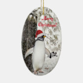Penguin Kerstmis Keramisch Ornament (Rechts)