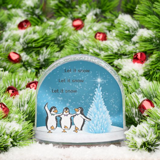 Penguin Kerstmis Sneeuwbol (Kerstmis)