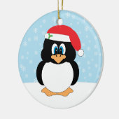 Penguin-kerstversiering Keramisch Ornament (Links)