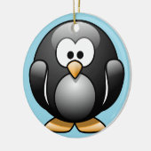 Penguin-kerstversiering Keramisch Ornament (Links)