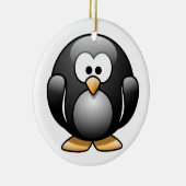 Penguin-kerstversiering Keramisch Ornament (Rechts)