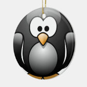 Penguin-kerstversiering Keramisch Ornament (Links)