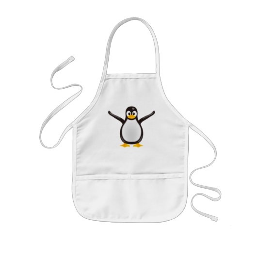 Penguin Kinder Schort (Voorkant)