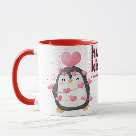 Penguin Knuffel & Kus Koffie Mok (Links)