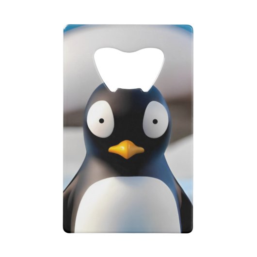 Penguin Kredietkaart Flessenopener (Voorkant)