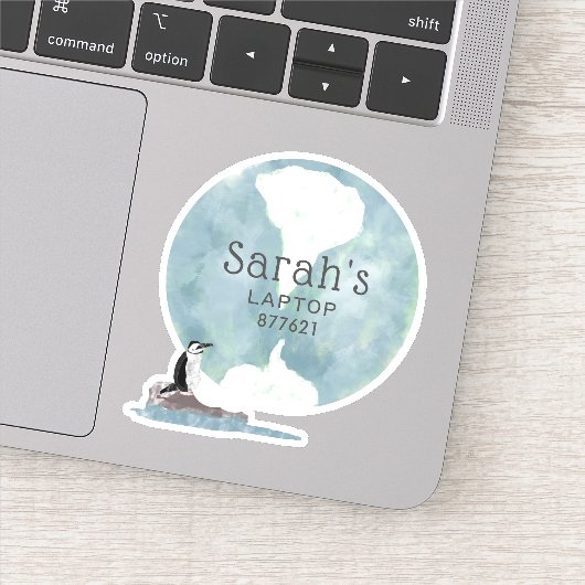 Penguin-laptop Sticker (Detail)