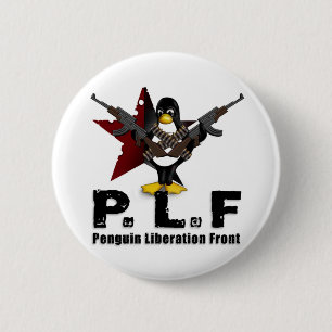 Penguin Liberation Front Ronde Button 5,7 Cm