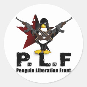 Penguin Liberation Front Ronde Sticker