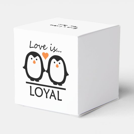Penguin Love ballotins personnalisés (Arrière)