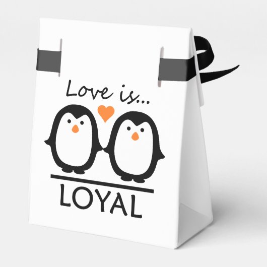 Penguin Love ballotins personnalisés (Arrière)