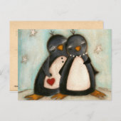 Penguin Love - Briefkaart (Voorkant / Achterkant)