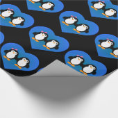 Penguin Love Cadeaupapier (Hoek)