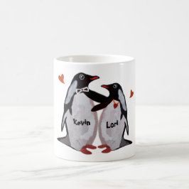 Penguin Love Couple Mugs Koffiemok