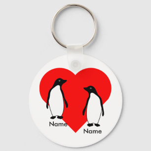 Penguin Love Couple Sleutelhanger