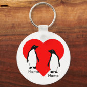 Penguin Love Couple Sleutelhanger (Voorkant)