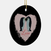 Penguin Love Heart Ornament (Rechts)