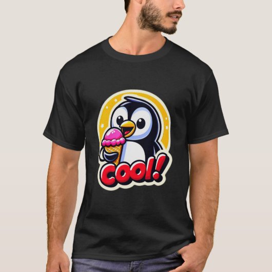PENGUIN LOVE ICE CREAM 5 T-SHIRT (Voorkant)