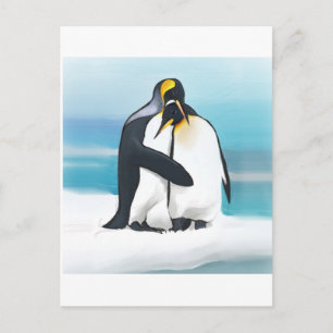 Penguin Love Kisses Briefkaart
