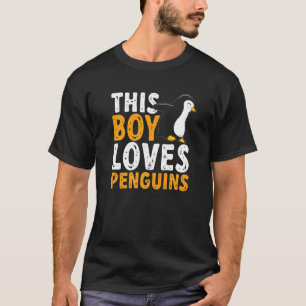 Penguin Lover Funny Kinder deze jongen houdt van p T-shirt