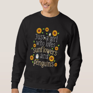 Penguin Lover Sunflower Best Friend Girl Women Te Trui