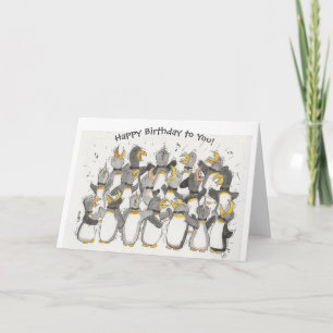 Penguin Lovers Birthday Card Kaart