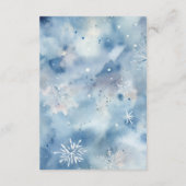 Penguin Luier Raffle Kaart – Winterthema (Achterkant)