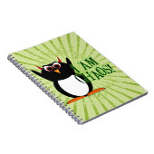 Penguin™ mauvais je suis chaos ! Carnet drôle (Côté Droit)