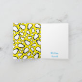 Penguin Merci d'hiver mignonne 1ère carte d'annive (Intérieur)