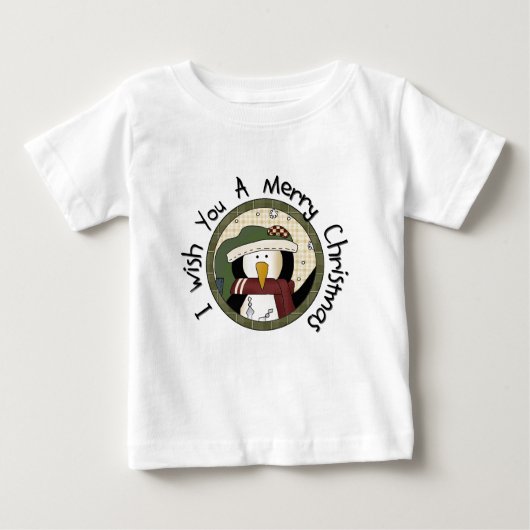 Penguin Merry-T-shirts voor kerst en cadeautjes (Voorkant)