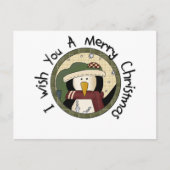 Penguin Merry-T-shirts voor kerst en cadeautjes Feestdagenkaart (Voorkant)
