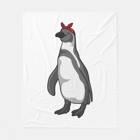 Penguin met Bandana Fleece Deken (Voorkant)