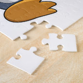 Penguin met Coffee Cup Legpuzzel (Zijkant)