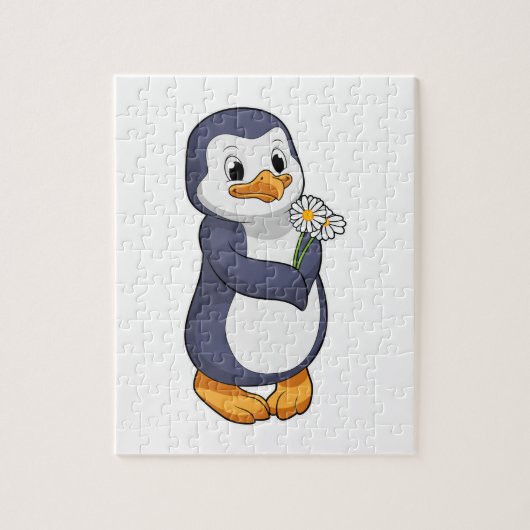 Penguin met Daisy Legpuzzel (Verticaal)