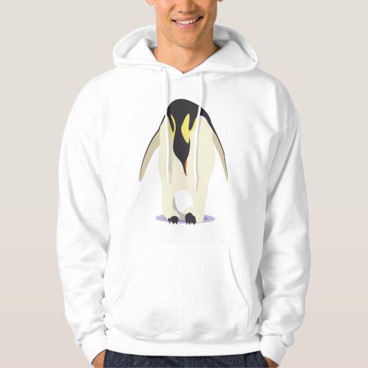 Penguin met eieren hoodie (Voorkant)