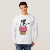 Penguin met Muffin T-shirt (Voorkant volledig)