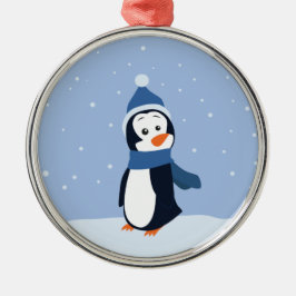 Penguin Metalen Ornament