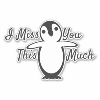 Penguin mist je zo veel sticker